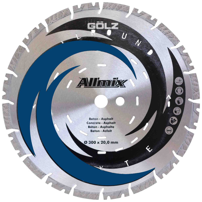 DISQUE DIAMANT ALLMIX SEGMENT 10mm BETON/ACIER/ASPHALTE DISQUE DIAMANT ALLMIX SEGMENT 10mm BETON/ACIER/ASPHALTE