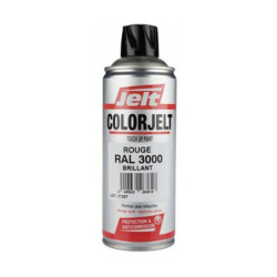 PEINTURE ACRYLIQUE ROUGE BRILLANT RAL3000 520ml COLORJELT