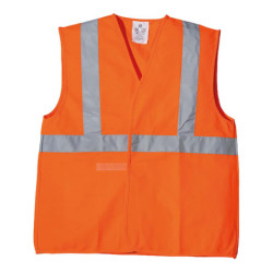 GILET HV YARD ORANGE LEGER XL POLYESTER 120g/m² CLASSE 2