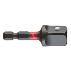 ADAPTATEUR 1/4'' PORTE DOUILLES CARRE 1/2'' SHOCKWAVE