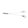 LONGE DRISSE DOUBLE Ø12mm L01,5m 10-53-53 POIDS MAX 150Kg AVEC ABSORBEUR ANTICHUTE