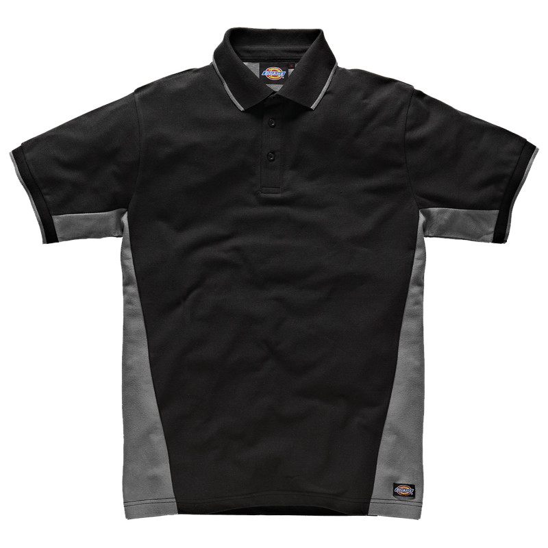 POLO TWO TONE GRIS/NOIR TAILLE S