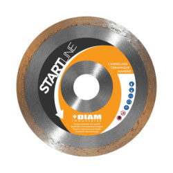 DISQUE DIAMANT CARRELAGE/CERAM CR60 Ø125xAL.22,2mm JANTE CONTINUE