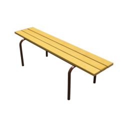 BANC EMPILABLE BOIS/ACIER L01,60m 3 A 4 PERSONNES