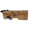 SACOCHE PORTE-OUTILS 9 POCHES CUIR/DAIM CEINTURE INCORPORE