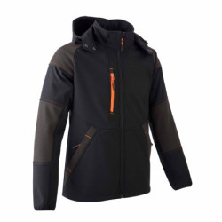 VESTE YUKI II SOFTSHELL 94%POLYESTER/6%ELASTANNE 350g/m²