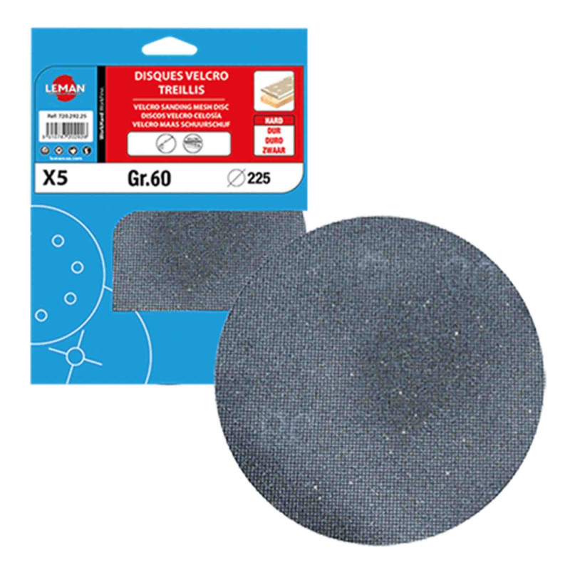 DISQUE ABRASIF VELCRO AUTO-AGRIPPANT TREILLIS MUR ET PLAFOND