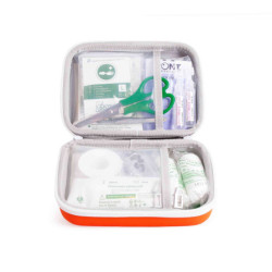 MALETTE DE SECOURS SAVEBOX MEDIUM 5 A 10 PERSONNES COFFRET ORANGE L23xl18xH07cm 620g