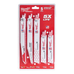 LAME SCIE SABRE AX/TORCH (SET DE 05pcs) POUR MULTI-MATERIAUX