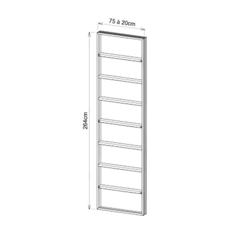 MALETTE PACKOUT SLIM 5 CASES L249xl411xH64mm