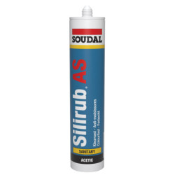 MASTIC SILICONE SANITAIRE AS 300ml BLANC BRILLANT