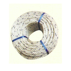 CORDAGE POLYPROPYLENE BLANC AVEC COUTURES BLEUES