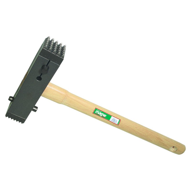 MARTEAU A BOUCHARDER 25/49 DENTS MANCHE BOIS DUR 45cm