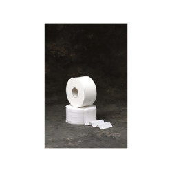 PAPIER TOILETTE MINIJUMBO 2 PLIS GAUFRE (12 Rlx) BLANC DOUBLE MANDRIN Ø60/75mm