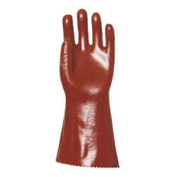 GANT PVC ROUGE ANTIBACTERIEN 36cm T10 TRAITE ACTIFRESH