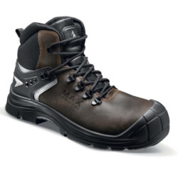 CHAUSSURE MAX PLUS HIGH UK S3S TIGE CUIR+DOUBLURE TEXTILE 3D