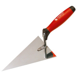 TRUELLE TRIANGULAIRE LAME INOX 16cm POIGNEE BIMATIERE