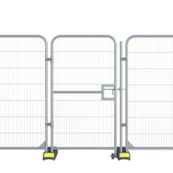 PORTILLON ROND POUR GRILLE DE CHANTIER L01,15xH02m