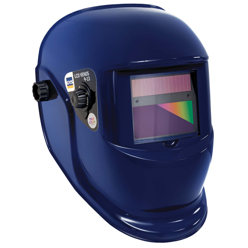 MASQUE DE SOUDAGE LCD VENUS 9/13G BLUE TEINTE REGLABLE 9-13 CHAMP VISION 92x42mm PILE CR2