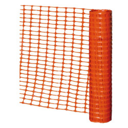 BARRIERE SIGNALISATION ORANGE 140g/m² L50xH01m