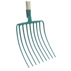 FOURCHE A CAILLOUX 9 DENTS CARREES 26cm SANS MANCHE