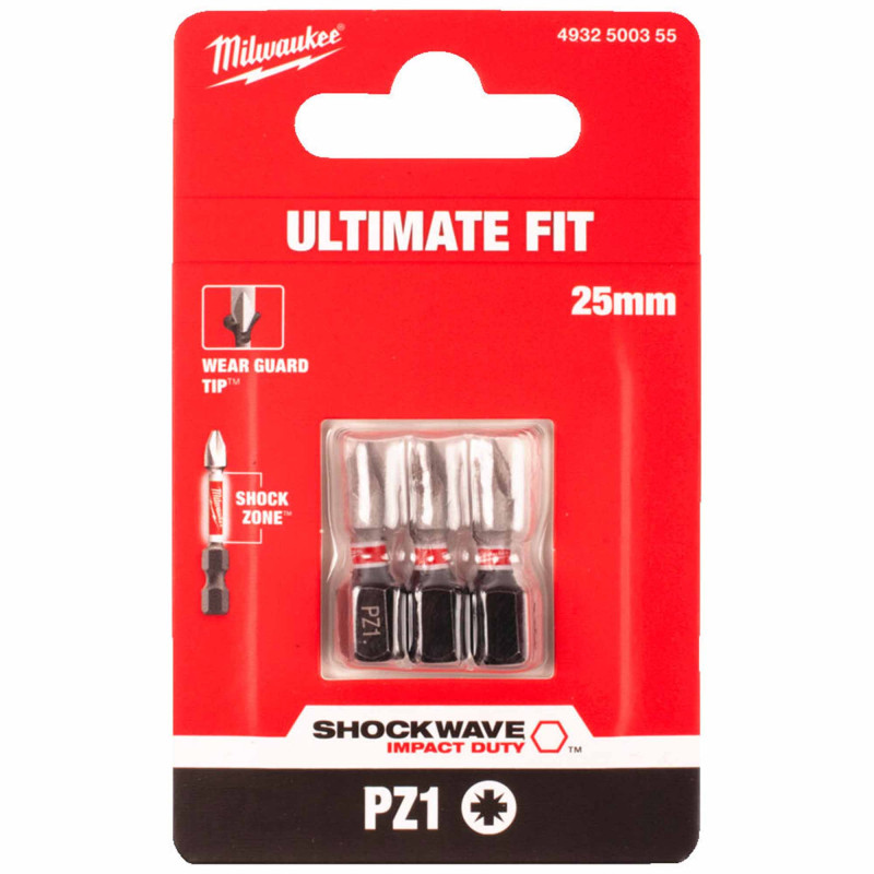 EMBOUT DE VISSAGE 1/4'' PZ (3) SHOCKWAVE