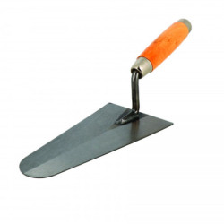 TRUELLE RONDE LAME ACIER L18cm POIGNEE BOIS