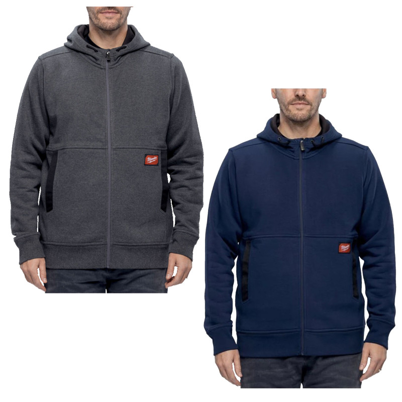 SWEAT CAPUCHE ZIPPE GRIDIRON 55%COTON/45%POLYESTER 400g/m²