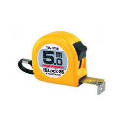 MESURE RUBAN ACIER 05mx25mm HI LOCK JAUNE