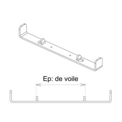 ETRIER DE SOL POUR BANCHE ACIER DEKO L20cm (10)