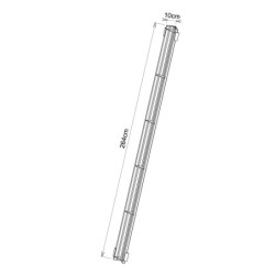 ANGLE EXTERIEUR ACIER L264xl10cm POUR BANCHE ALU