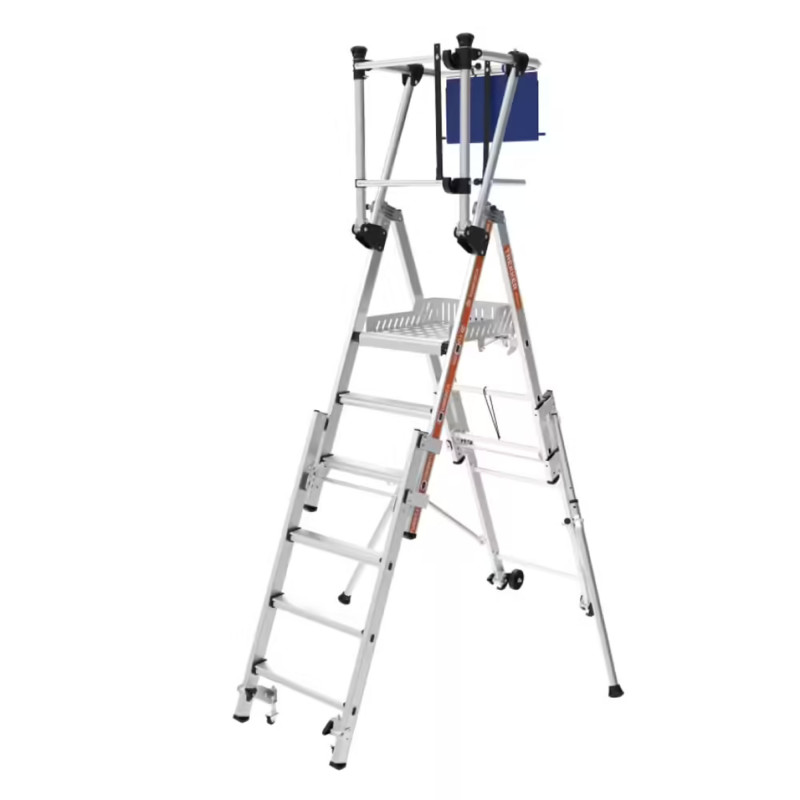KIT PIRL ALU TREKKER 3 MARCHES + REHAUSSES + ROUES PLIE H01,23m H PLATEFORME 0,67m
