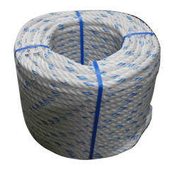 CORDAGE POLYPROPYLENE BLANC/BLEU Ø16mm (LE M)