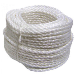 CORDAGE POLYPROPYLENE BLANC 10mm (LE M)