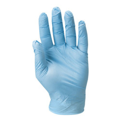 GANT JETABLE NITRILE BLEU POUDRE T09 (100) RESISTANT SOLVANT