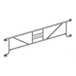 GARDE CORPS GALVA. L03m POUR ECHAFAUDAGE MAG42