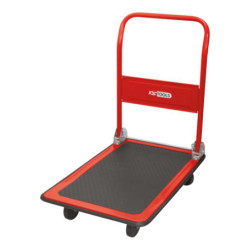 CHARIOT PLIANT DOSSIER RABATTABLE 150kg TAPIS ANTIDERAPANT 2 ROUES DIRECTIONNELLES