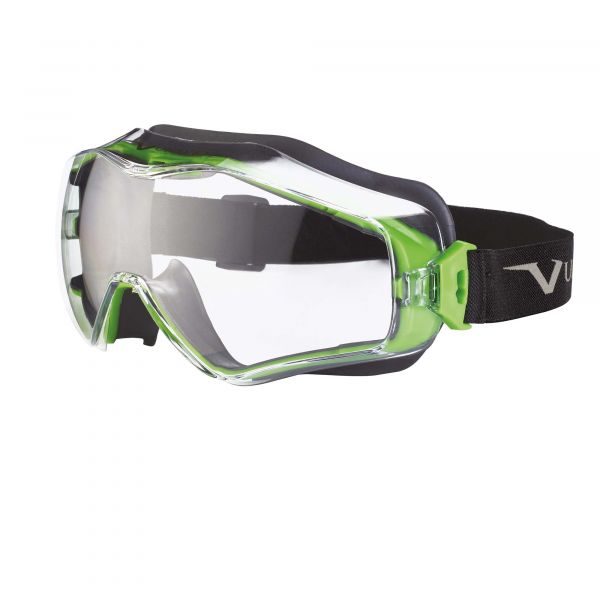 LUNETTE MASQUE INCOLORE 6X3 POLYCARBONATE VERT ANTI-RAYURES/ANTI-BUEE