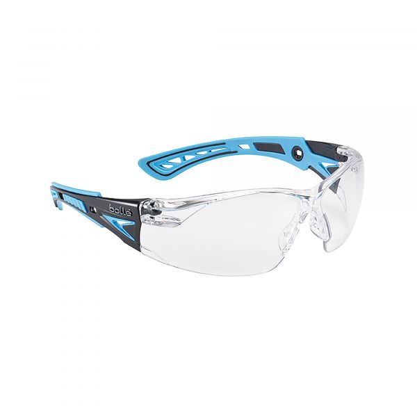 LUNETTES RUSH+ INCOLORES MONTURE BLEUE ANTI-RAYURES/ANTI-BUEE 26g
