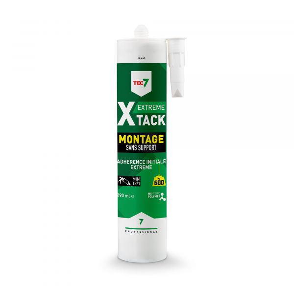 MASTIC COLLE X-TACK BLANC 290ml EXTRA PUISSANT