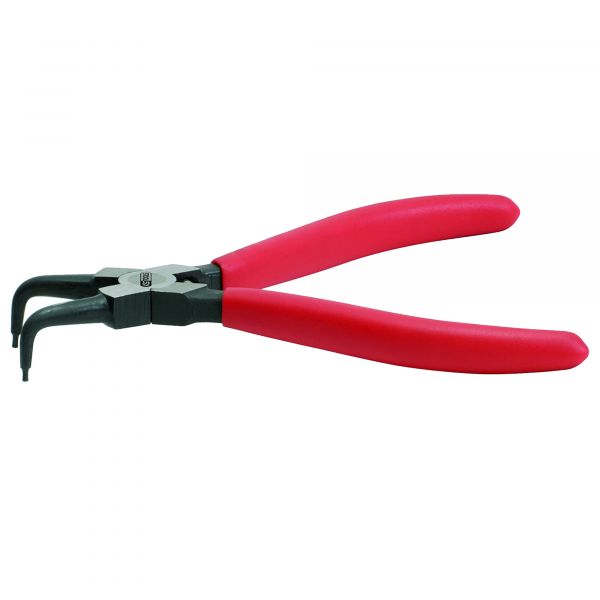 PINCE CIRCLIPS INTERIEUR COUDE 90° Ø19-60mm L160mm POIGNEE GAINEE ROUGE