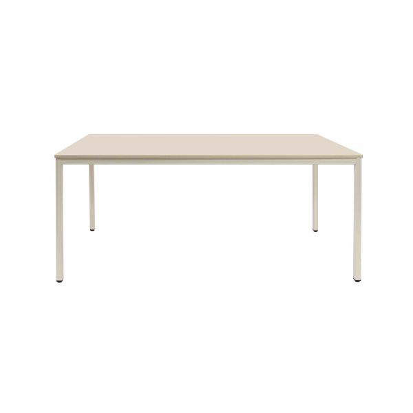 TABLE MELAMINEE IVOIRE L160xl70cm